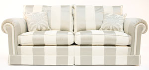 Duresta Waldorf 3 Seater 2 Cushion Sofa in Guinevere Range 8 Fabric 1